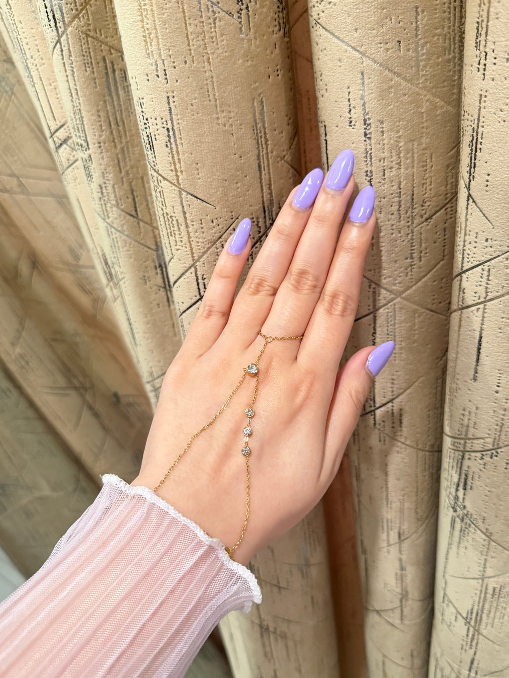 Crystal Drape Hand Chain