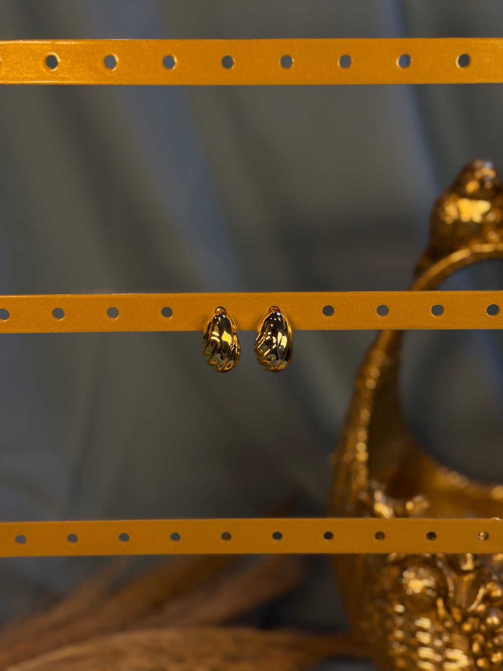 Wave Layer Hoops – Elegant Gold Layered Earrings for Women