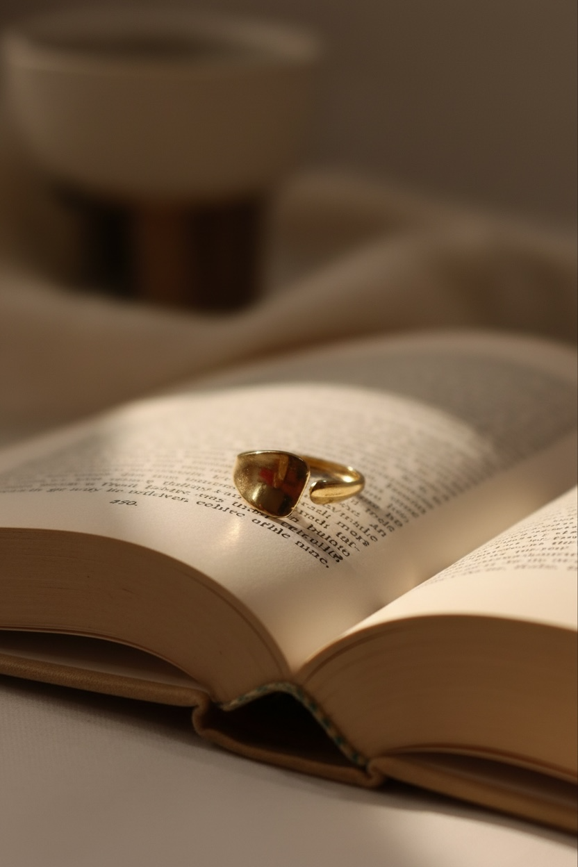 Golden Wave Ring – Elegant Gold Ring for Women