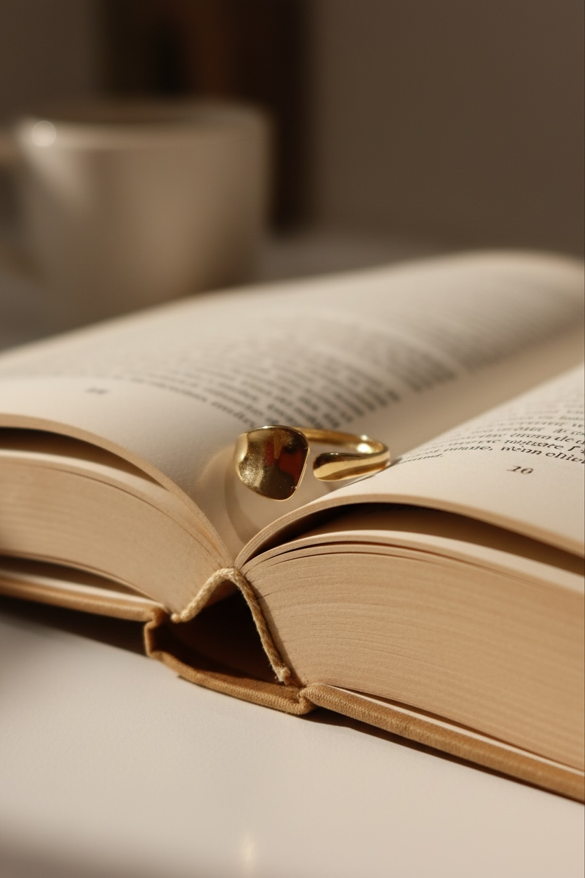Golden Wave Ring – Elegant Gold Ring for Women