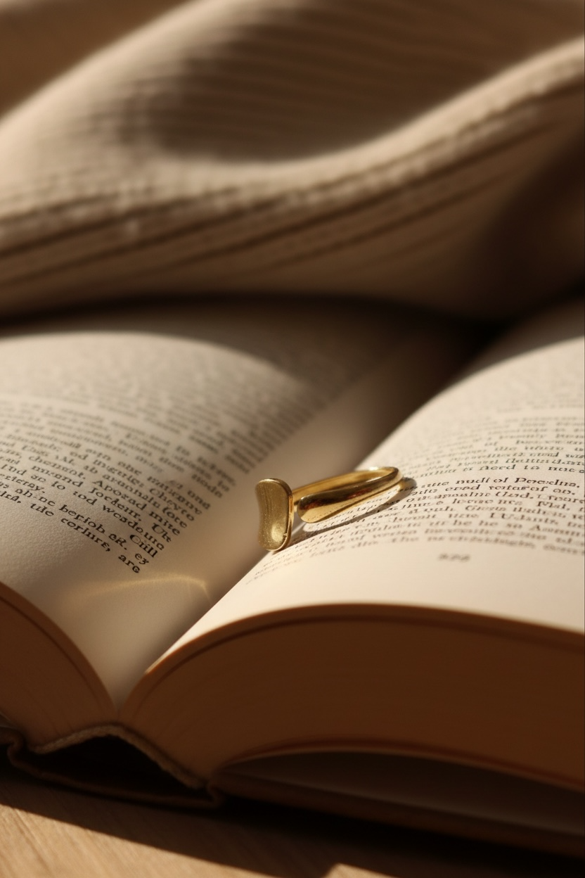 Golden Wave Ring – Elegant Gold Ring for Women