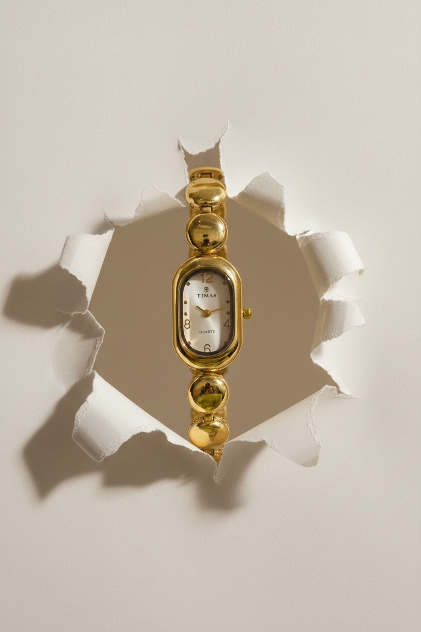 Royal Pearl Watch – Elegant Gold Luxury Watch for Women