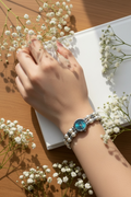 Emerald Pearl Watch – Elegant Gold Watch for Women