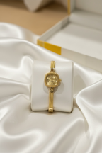 Champagne Glow Watch – Elegant Gold Watch for Women