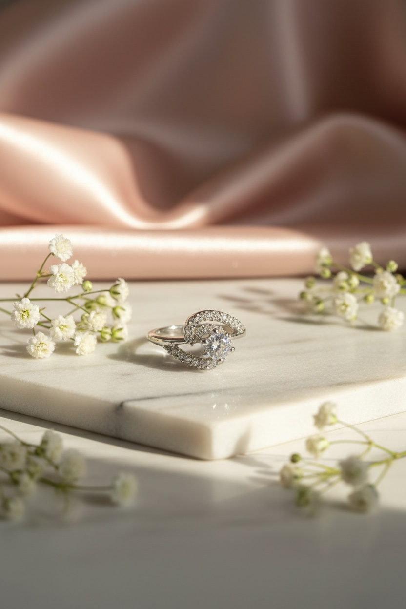 Infinity Spark Ring – Elegant Gold Ring for Women