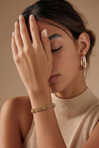 Mesh Strap Bracelet – Elegant Gold Minimal Bracelet for Women