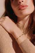 Double Heart Chain Bracelet – Elegant Gold Heart Bracelet for Women