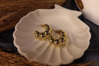 Bubble Hoop Earrings – Elegant Gold Statement Earrings for Women