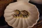 Bubble Hoop Earrings – Elegant Gold Statement Earrings for Women