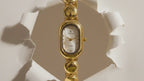 Royal Pearl Watch – Elegant Gold Luxury Watch for Women