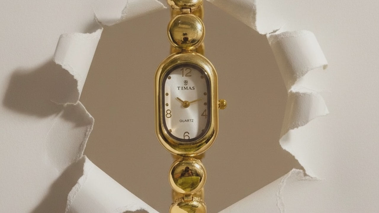 Royal Pearl Watch – Elegant Gold Luxury Watch for Women