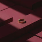 Bold Geometric Statement Ring – Modern Gold Chunky Ring for Women