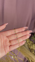 Crystal Drop Bracelet – Elegant Gold Crystal Bracelet for Women