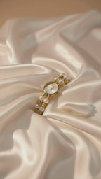 Golden Pearl Watch – Elegant Gold Watch for Women