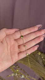 Double Heart Chain Bracelet – Elegant Gold Heart Bracelet for Women