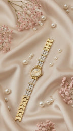 Imperial Pearl Watch – Elegant Gold Luxury Watch for Women
