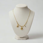 Ocean Charm Link Necklace – Elegant Gold Charm Necklace for Women
