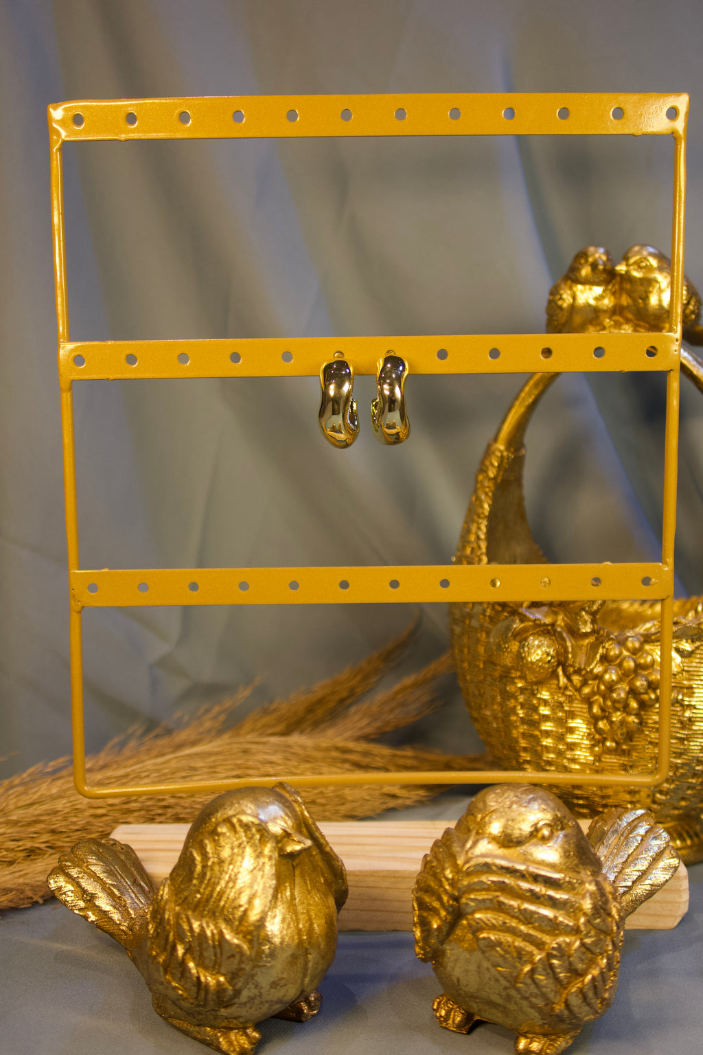 Chunky C-Hoop Earrings – Bold Gold Statement Earrings for Women